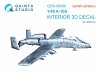 Quinta Studio QDS-48586 A-10A Warthog 3D-Printed & coloured Interior on decal paper (GWH) (small version) 1/48